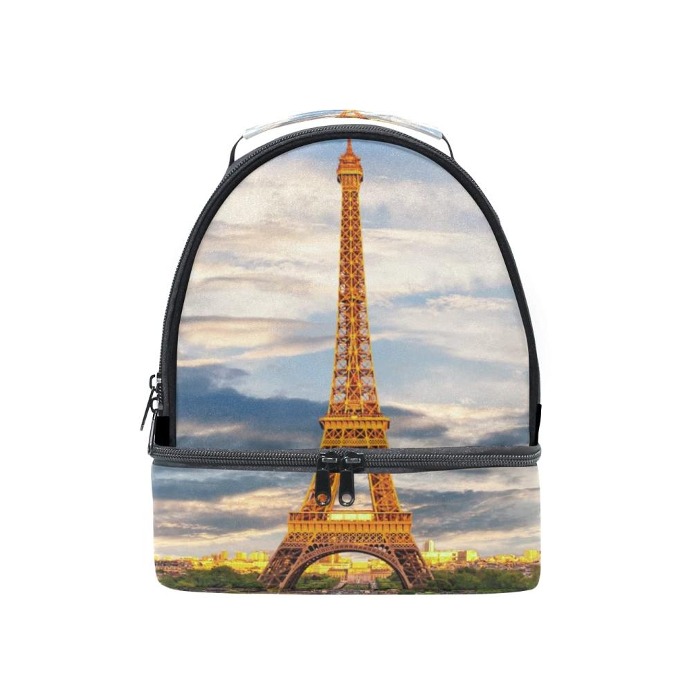 Entdecken Sie den Charme von Lunch-Taschen Isolierte Lunchbox mit Eiffelturm-Motiv für Kinder stilvoll und funktional - Perfekter Begleiter für unterwegs! Genießen Sie leckere Mahlzeiten mit diesem Himmel-inspirierten Lunchtas