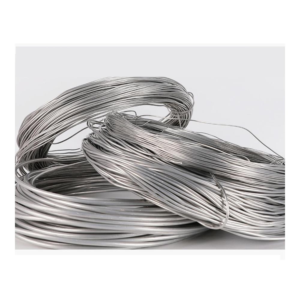 Biegsamer Aluminiumdraht 500g - Perfekt zum Basteln Modellieren & Verpacken - Weiß 5mm Durchmesser - Ideal für Schmuckherstellung & Perlenweben