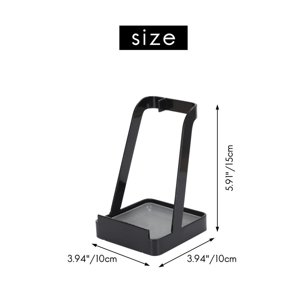 Hängeleisten & -regale für Töpfe | Topfdeckelhalter Küchen-Organizer Löffelablage | Platzsparende Edelstahl-Deckelständer für ordentliche Küchen | Utensilienhalter in Schwarz