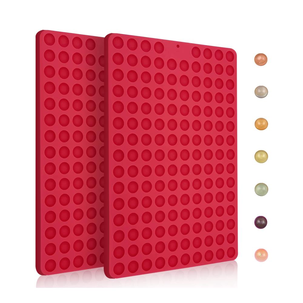 Backunterlagen 2er-Set Mini Silikon Backmatte für Hundekekse Antihaftbeschichtet für Süßigkeiten Schokolade Kekse & mehr - Perfekt für Backliebhaber