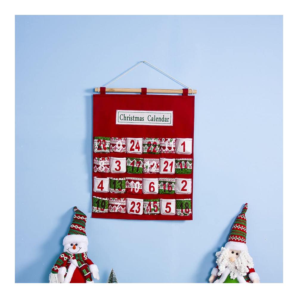 Entdecken Sie kreative Weihnachtsvorfreude mit unserem dekorativen Adventskalender! Wiederverwendbare Tasche für Süßigkeiten und festliche Countdowns. Ein Must-have für die fest