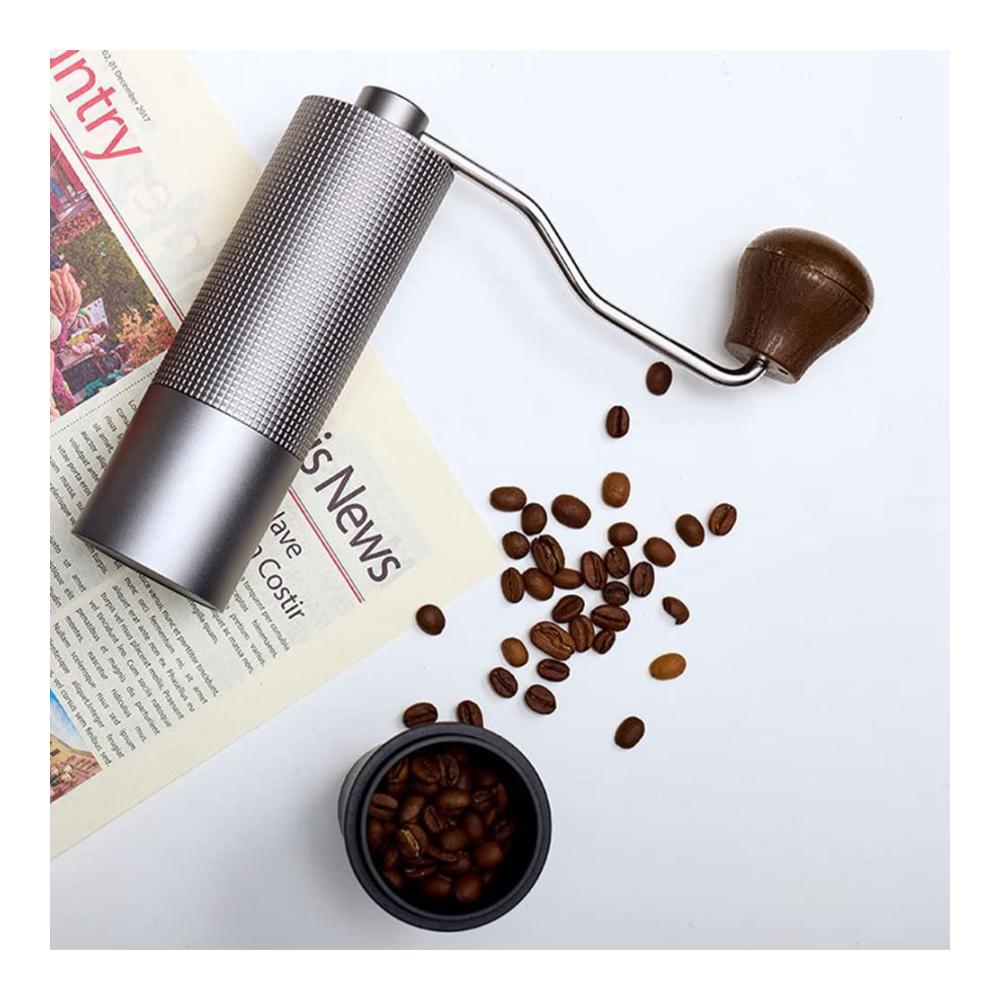 Kaffeegenuss pur Hand-Kaffeemühle mit verstellbarem Stahlkern für feinste Aromen | Tragbares Hand-Espresso-Mühlenwerkzeug für die Küche