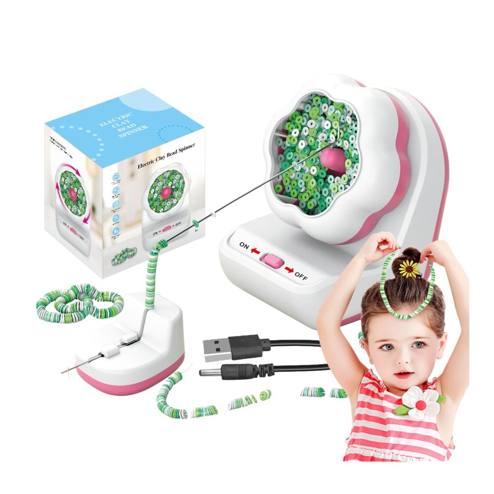 Erstellen Sie mühelos exquisite Perlenarbeiten mit unserem elektrischen Perlenweben-Werkzeug! Perfekt für Armbänder und Halsketten dieser Bead Spinner vereinfacht das Perlendrehen und -weben