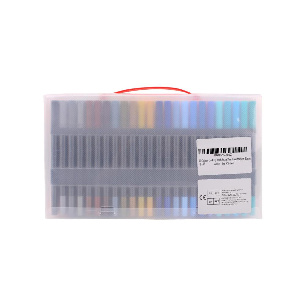 Künstlerischer Farbrausch 72 hochwertige Marker & Filzstifte mit zwei Spitzen für ultimatives Malvergnügen - Perfekt für Erwachsene und Kinder zum Malen Färben Skizzieren und Zeichnen. Entdecken Sie kreative Vielfalt in 72 lebendigen Far