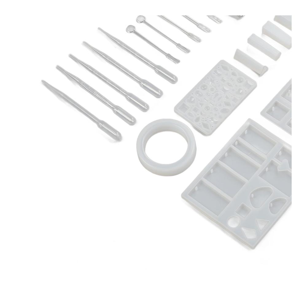 Premium Gießöfen Set für DIY-Schmuckherstellung | Glattere Oberfläche & Wiederverwendbare Silikonformen | Ideal für Kunstschmuck-Anhänger | Leicht zu handhaben & langlebig