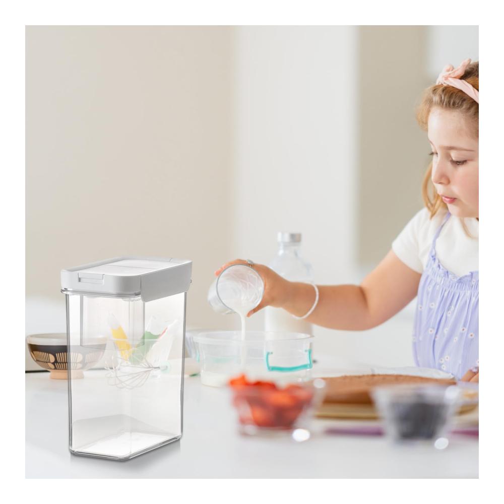 Organisiere deine Küche mit Stil! Müslidosen Vorratsbehälter - Großes Fassungsvermögen luftdichter Müslispender & mehr - Praktische Kunststoff-Aufbewahrungsbox für Getreide N