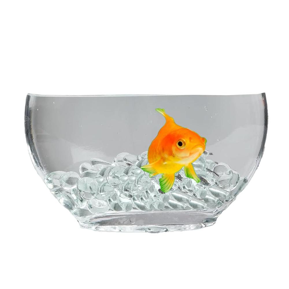 Granulate Transparente Glasgranulate 1 KG | Klar Glas Kieselsteine für Hochzeiten Partys & Aquarium Deko | Flache Murmeln (Größe 17-19 cm