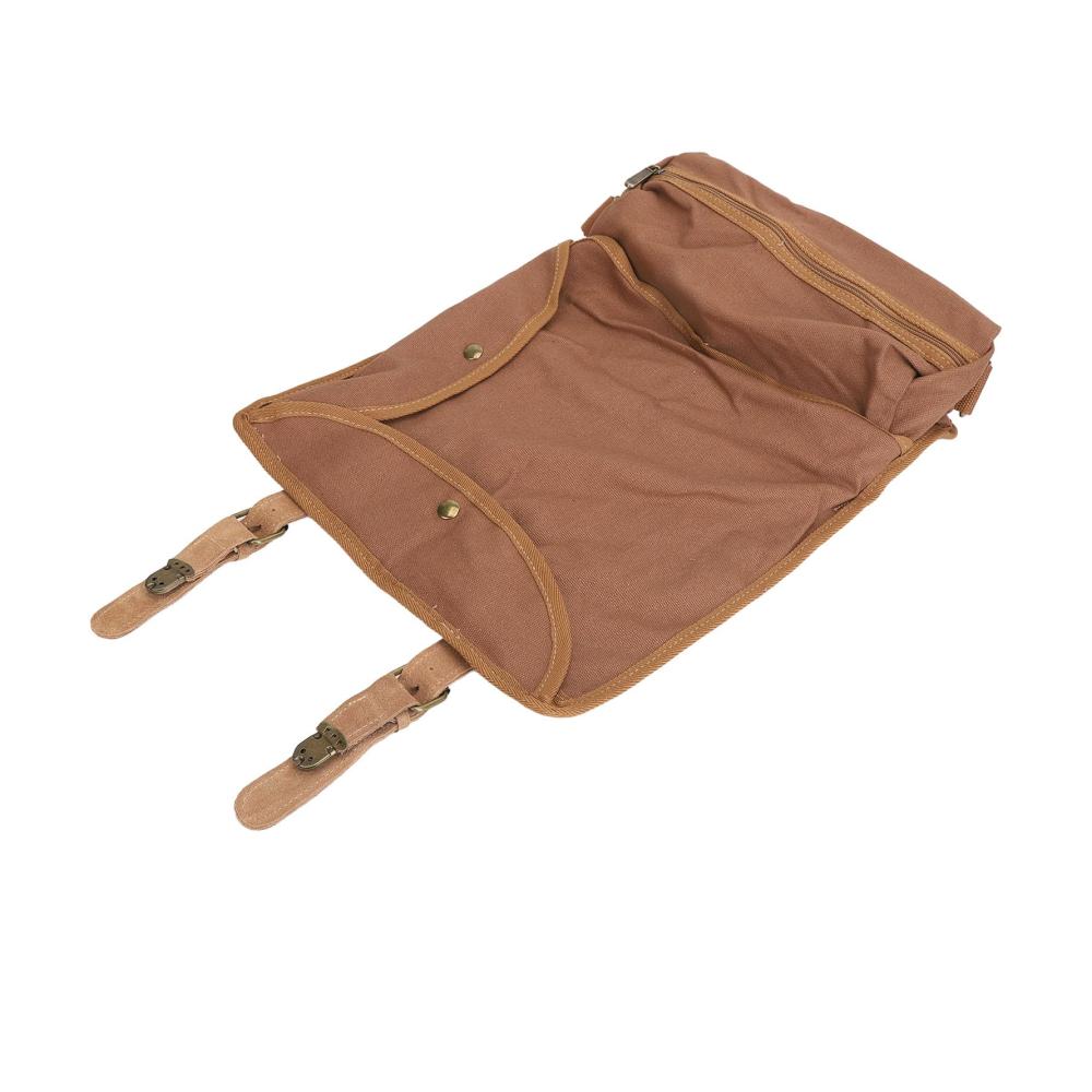 Cocktail-Sets und Barzubehör Große Canvas-Barkeeper-Werkzeugtasche für unterwegs – Tragbare Tasche mit verstellbarem Schultergurt für Cocktails Camping und Partys (Braun