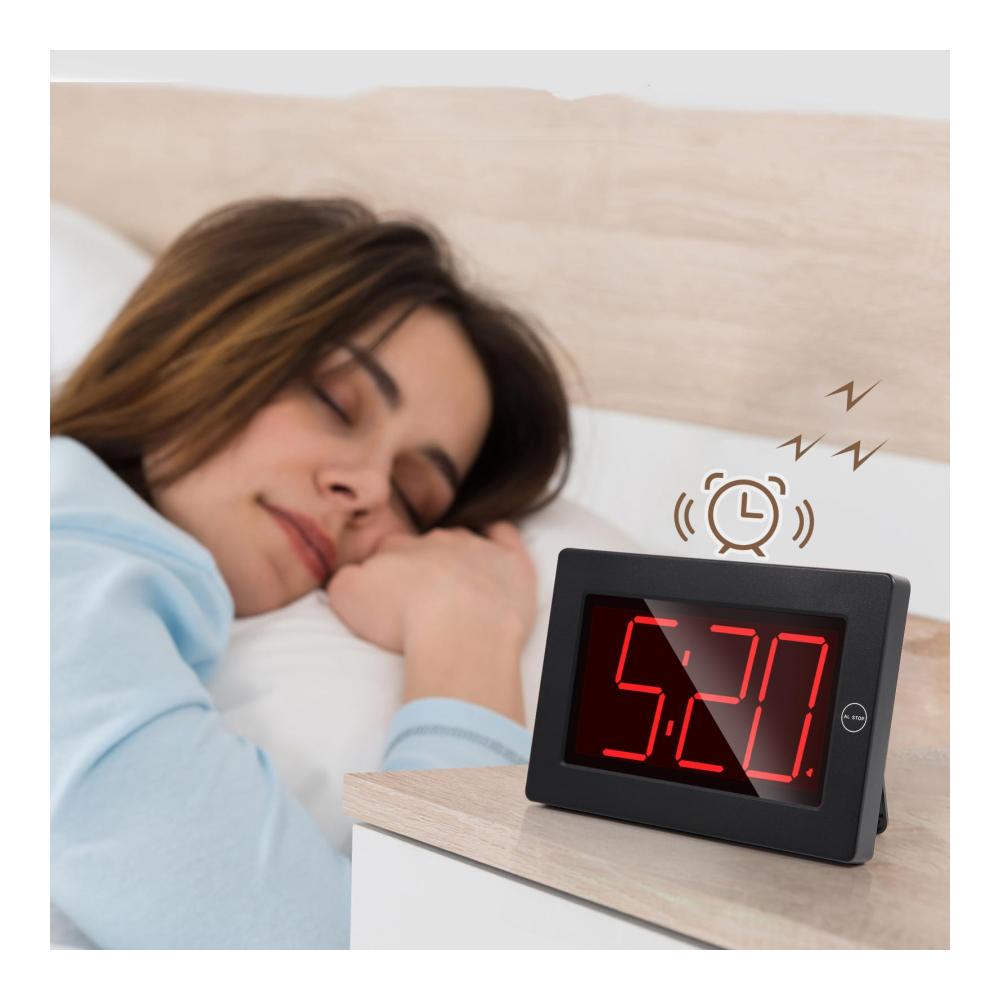Erwecken Sie Ihre Morgen mit Stil – Timegyro Digitaler Wecker LED Wanduhr Batteriebetrieben 3-Zoll LED-Zeitanzeige für Wohnzimmer Schlafzimmer Schreibtisch & mehr