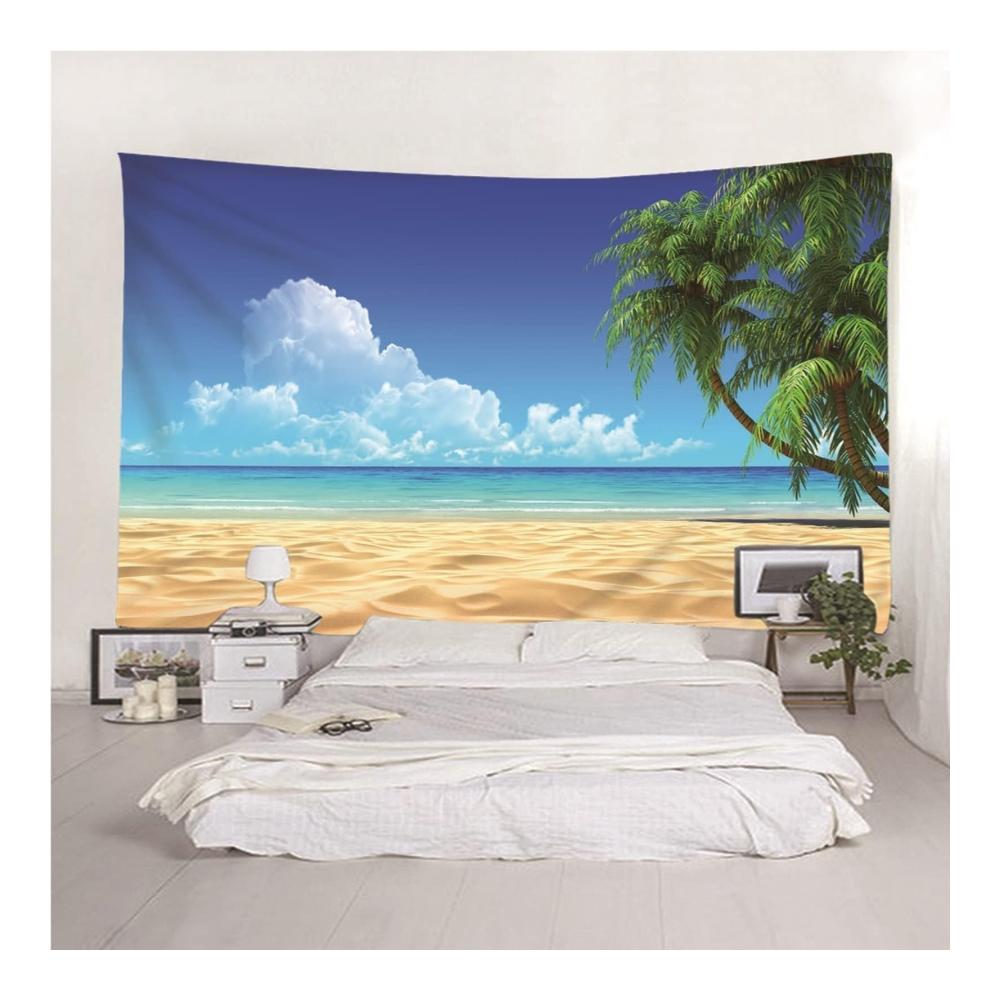 Entdecken Sie den Zauber der Wandteppiche Skcess Großformatiger Wandteppich mit Schwarz-Gelbem Minimalismus-Thema und Schneeflockenmuster aus hochwertigem Polyester - 350X256CM
