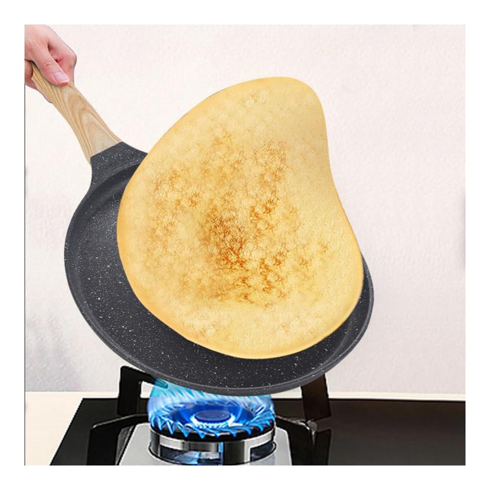 Entdecken Sie die Vielseitigkeit Crepe-Pfannen Finger Pie Pfannkuchenpfanne | Tortillas & Omelettes | Antihaftbeschichtung | Pfannkuchenmaschine + Rezepte inklusive