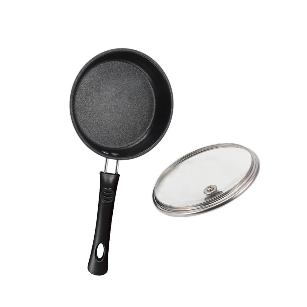 Mini-Eier-Bratpfanne 6.76 cm | Edelstahl-Bratpfanne mit Antihaftbeschichtung | Hitzebeständiger Griff | Für Camping & Picknick | Stein-Kochgeschirr für Outdoor-Aktivitäten | Ideal für Brat- & Universalpfannen