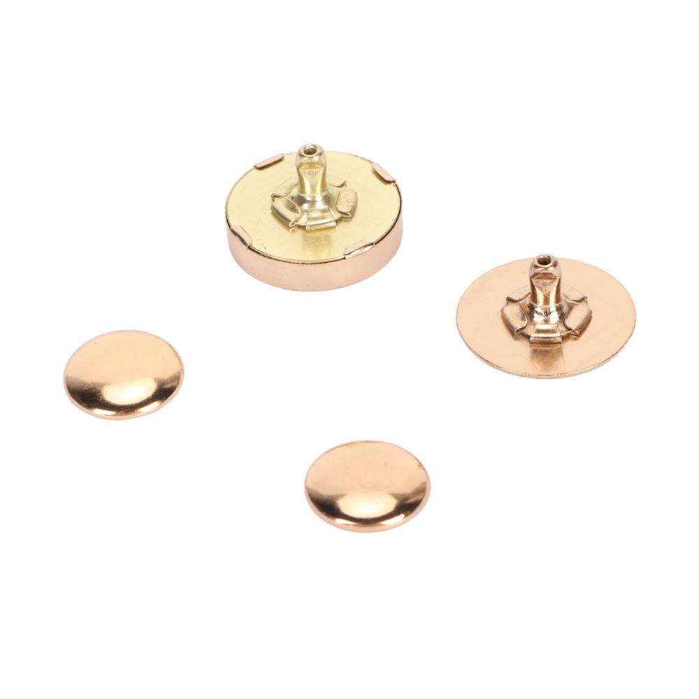 Magnetische Druckknöpfe Set – 50 Stücke in Goldlegierung 18x5mm – Robustes Nähzubehör für DIY-Schuhe und mehr – Einfache Befestigung und langlebige Nutzung