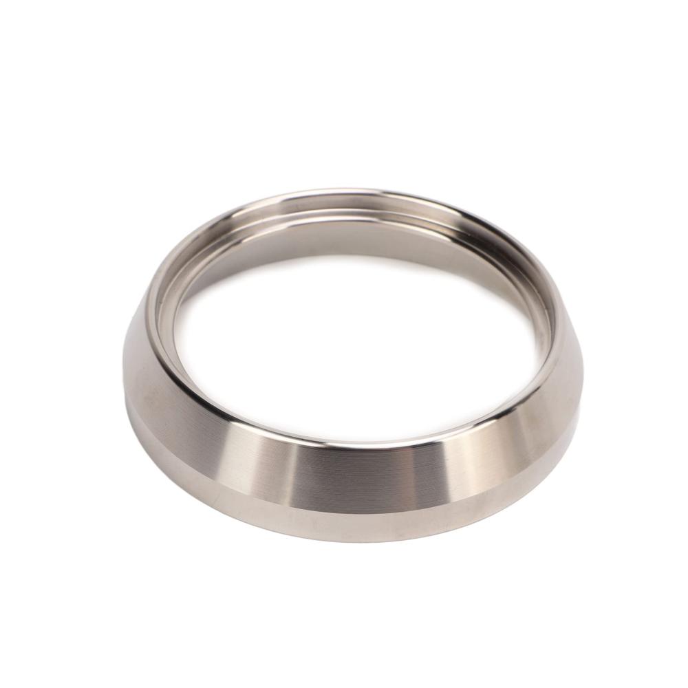 Professioneller 58mm Espresso-Dosiertrichter aus Edelstahl | Ersatzring für perfekte Espresso-Pulverdosierung im Heimcafé | Wiederverwendbarer Kaffeetric
