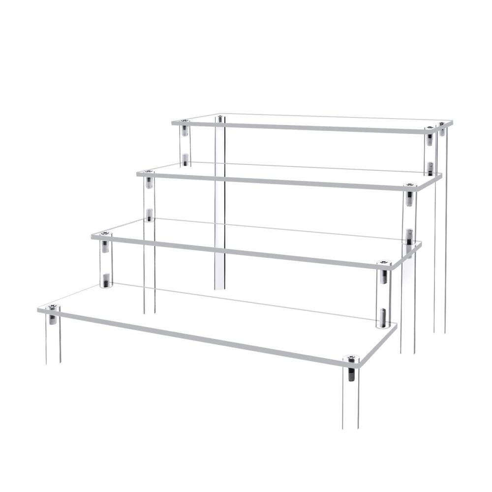 Erstaunlicher 4-Stufen Acryl-Präsentationsständer Transparentes Display-Rack für Cupcakes perfekte Tischdekoration und Organizer - Stilvoll und funktional für jede Veranstaltung