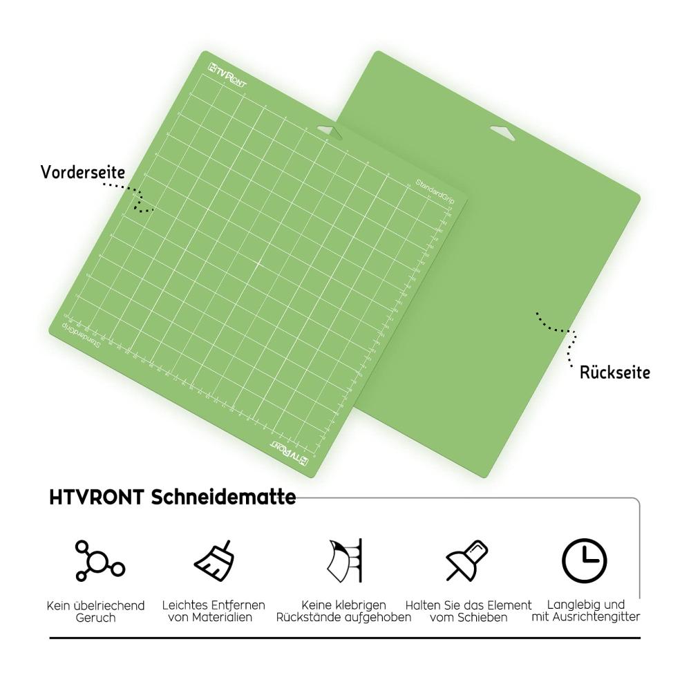 Schneidematten Set für Cricut Explore Air 2/Air/One/Maker - 3er Pack 12x12 Zoll Klebeklebrige Ersatzmatten - Premium Qualität und Langlebigkeit für Präzise