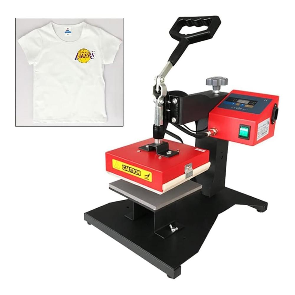 Hochwertige 5 9X5 9 Druckpresse | Sublimationshitze | T-Shirt-Druckmaschine | Tisch-Wegschwenk-Transferpresse für T-Shirts Kissenbezüge Stoffe Keramik Metalle | Perfekt für Heim und Gewerbe