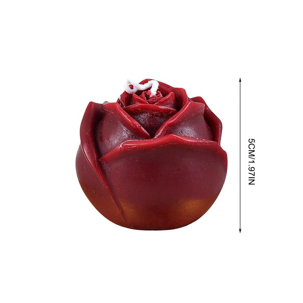 Romantische Rosenmuster Exquisite Kerzen im Glas-Set für perfekte Valentinstagsstimmung! Dekorative Tischakzente in Rot passend für jede Gelegenheit. 154tgdzx (Rot Einheitsgröße
