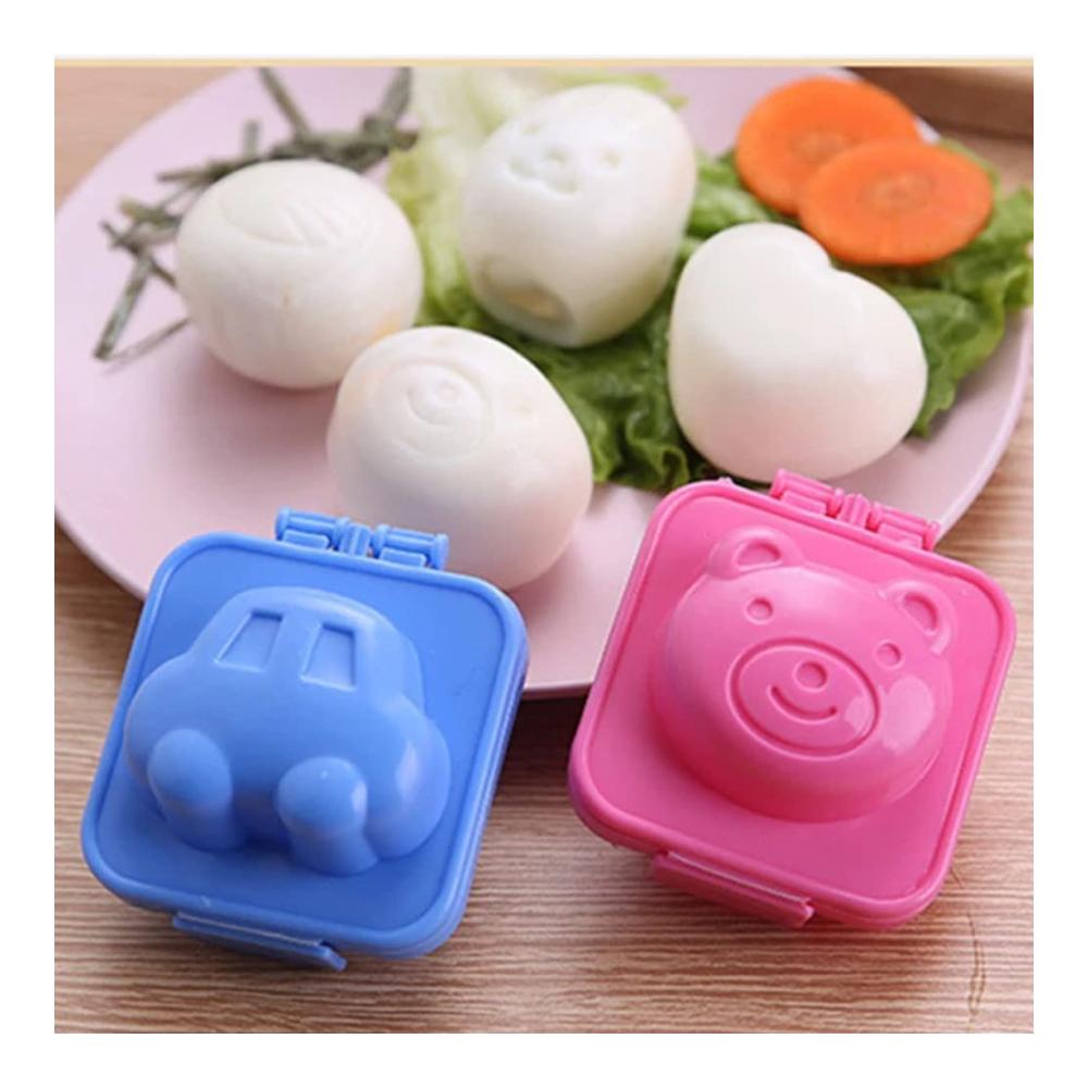 Vielseitiger Eierschneider & Gemüsehobel-Set 8 Stück Eiformer inklusive 3D Cartoon-Design - Perfekt für DIY Onigiri Sushi & mehr! Machen Sie das Kochen zum Vergnügen