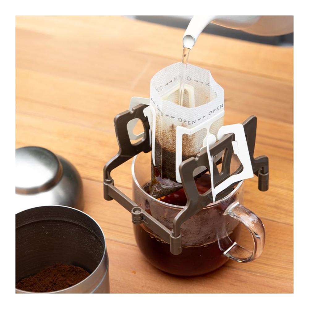 Einwegfilter für Kaffee & Tee Praktisches Taschenregal & wiederverwendbares Filterhalter-Rack für einfaches Filtern. Genießen Sie frischen Geschmack überall