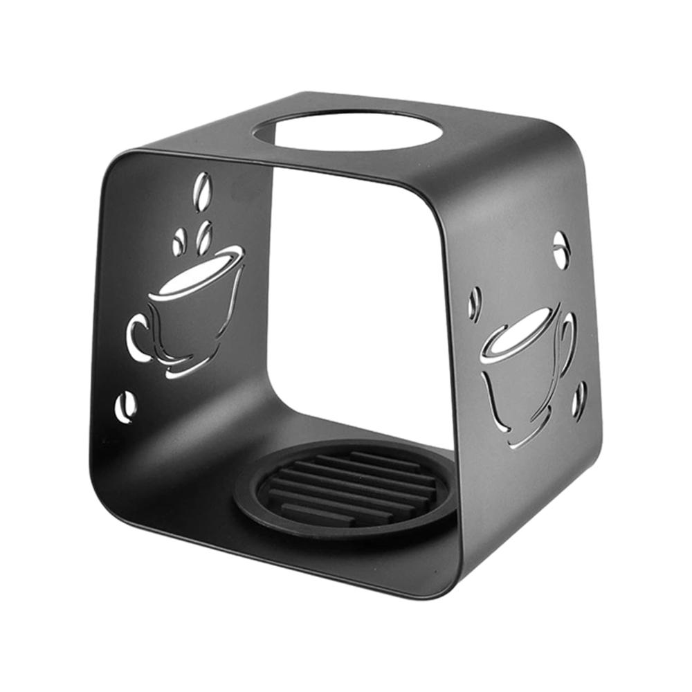 Mehrwegfilter Tragbarer Kaffeeständer für unterwegs - Stabiler Espresso-Tropfer aus Stahl | Kaffeezubehör mit rundem Loch für Outdoor-Aktivitäten
