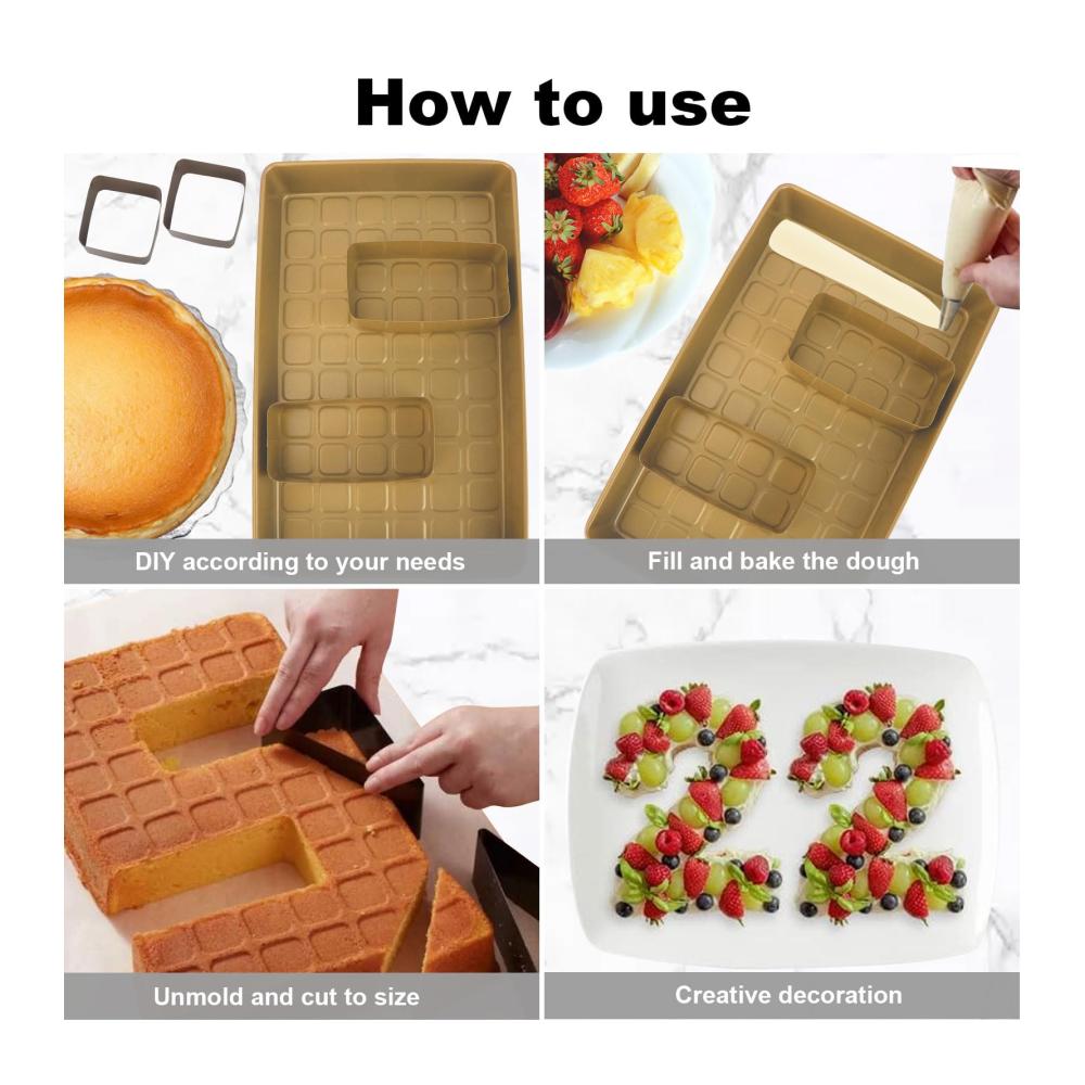 Entdecken Sie die Magie des Backens mit unserem 10-teiligen Antihaft-Backform-Set! Perfekt für kreative Kuchenkreationen Zahlenkuchen Geburtstagskuchen und mehr. Verstellbare Zahlen und Buchstaben ermöglichen individuelle Designs. Ideales Kuchenformen-Set für Geburtstags- und Jubiläumsfeiern. Hochwertige Qualität leicht zu reinigen. Backen Sie unvergessliche Leckereien mit diesem vielseitigen Backformset – ein Must-have für jeden Backliebhaber
