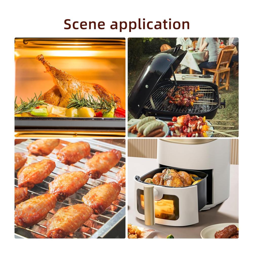 Kabelloses Smart-Fleischthermometer Bratenthermometer – Präzises Steak Thermometer für perfekte Grillergebnisse – Ideal für Küche BBQ und Rotisserie – Inkl. Temperaturmessgerät