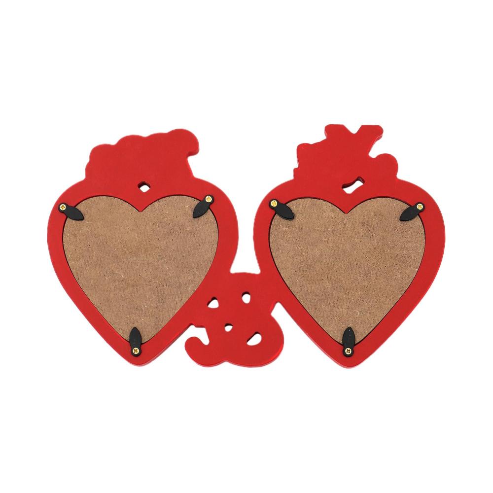 Eleganter Bilderrahmen aus Holz für romantische Erinnerungen | Perfektes Valentinstagsgeschenk | Minimalistischer Herz-Fotorahmen für Eingangshalle Nachttisch und Arbeitszimmer | Fotografie-Re