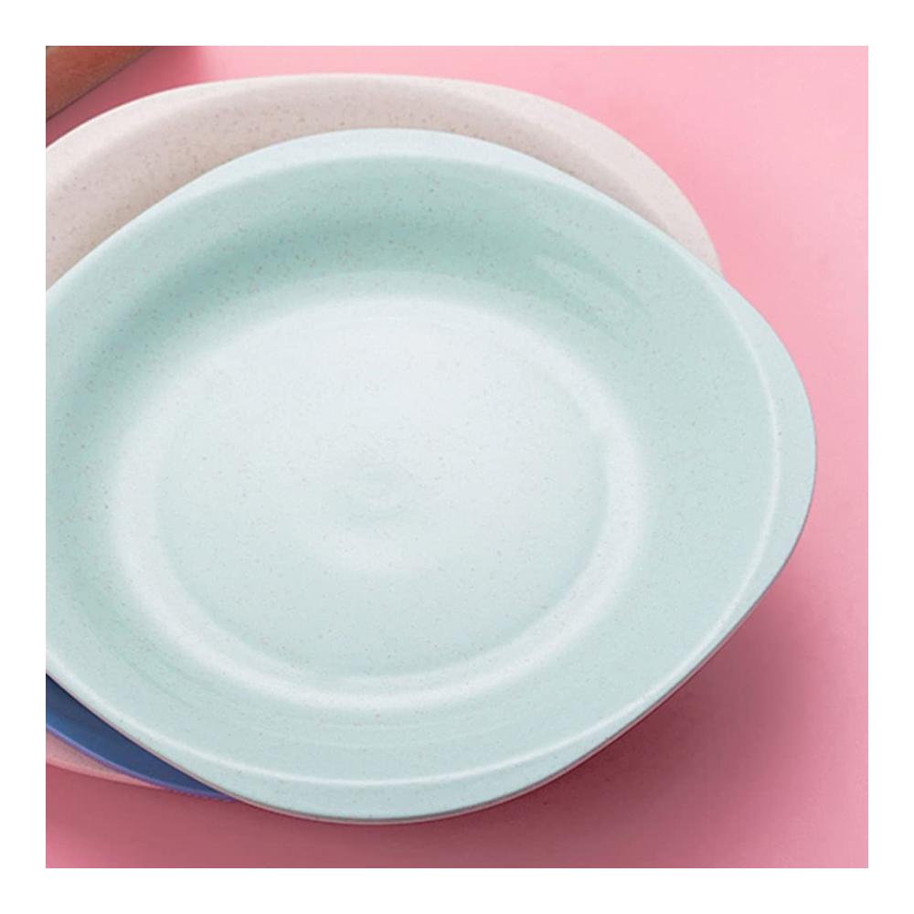 Salatteller Kunststoff 4er Pack nordisch kreativer Obstteller chinesisch moderner Haushalt Tee-Snack-Dessert rosa Geschirr - Praktischer Salat Servierteller für stil