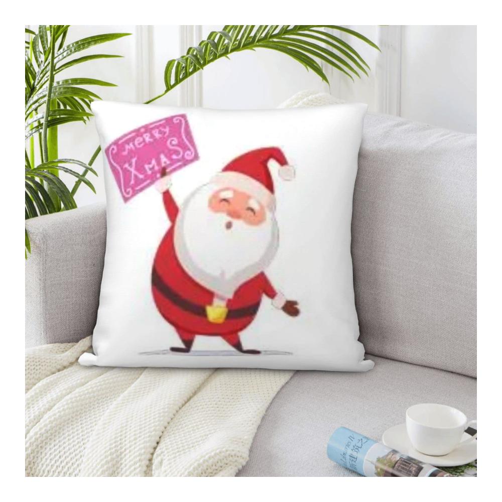 4er-Pack Weihnachts-Zierkissenbezüge - Dekorative Kissenhüllen 50x50 cm - Festliche Akzente für Ihr Zuhause - Weihnachtsmotive - Set mit 4 Kissenbezügen