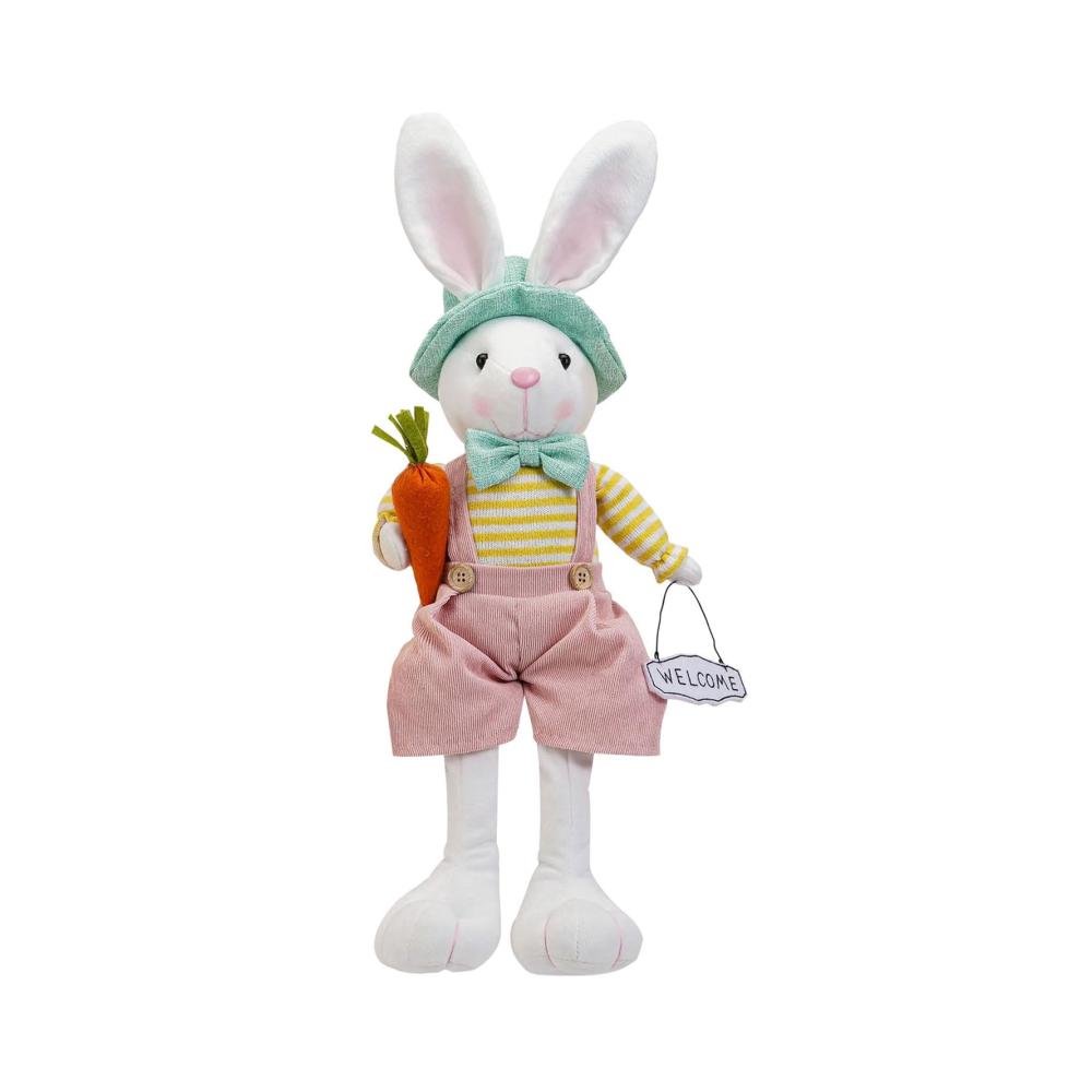 Frohe Ostern feiern mit unserem 44 cm Konfetti-Karottenkaninchen! Perfekte Partydekoration für Wohnzimmer Schlafzimmer und Kinderzimmer. Ein fröhliches Geschenk für Geburtstage und Ostern
