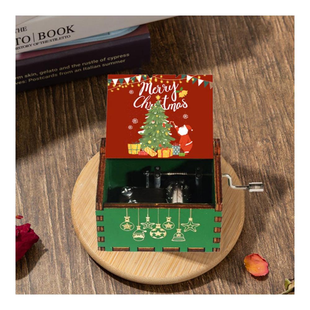 Exquisite Handkurbel Spieluhr aus Holz - Klassisches Design | Perfektes Geschenk für Geburtstag Weihnachten & mehr | Melodiezauber für jeden Anlass | Dekorative Erinnerung