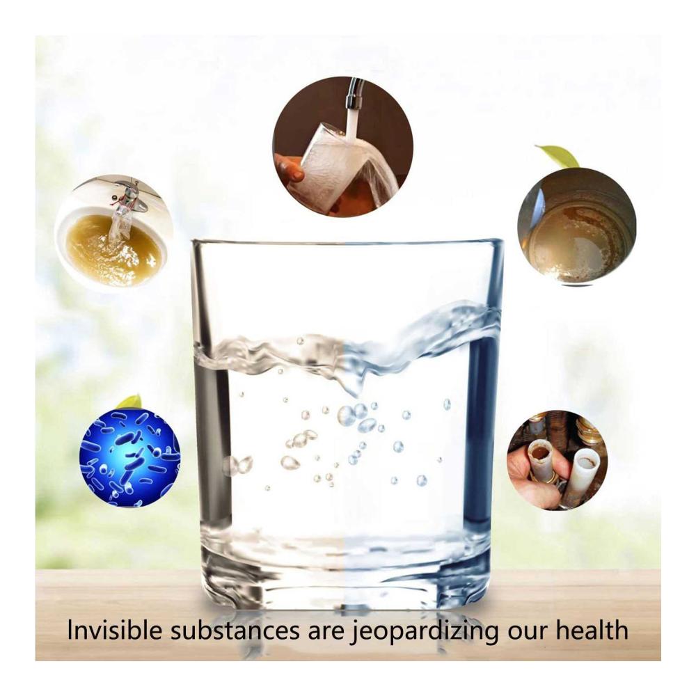 Maximale Wasserqualität 8er-Pack Trinkwasser-Ersatzfilter für Spüle | CTO Kokosnussschalen-Aktivkohlegranulat | 5 Mikron | Für Ganzhaus 10-Zoll-Wasseraufbereitungssystem