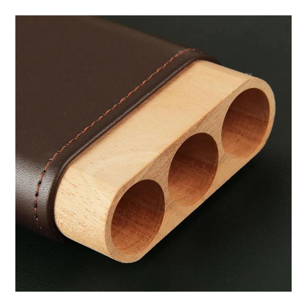 Hochwertiger Zigarren Humidor Tragbarer Zedernholz Zigarrenhalter mit Trennwand für zuhause Geschäft & Reisen – Stilvolle Aufbewahrungsbox für Aficionados – Einheitsgröße Ein