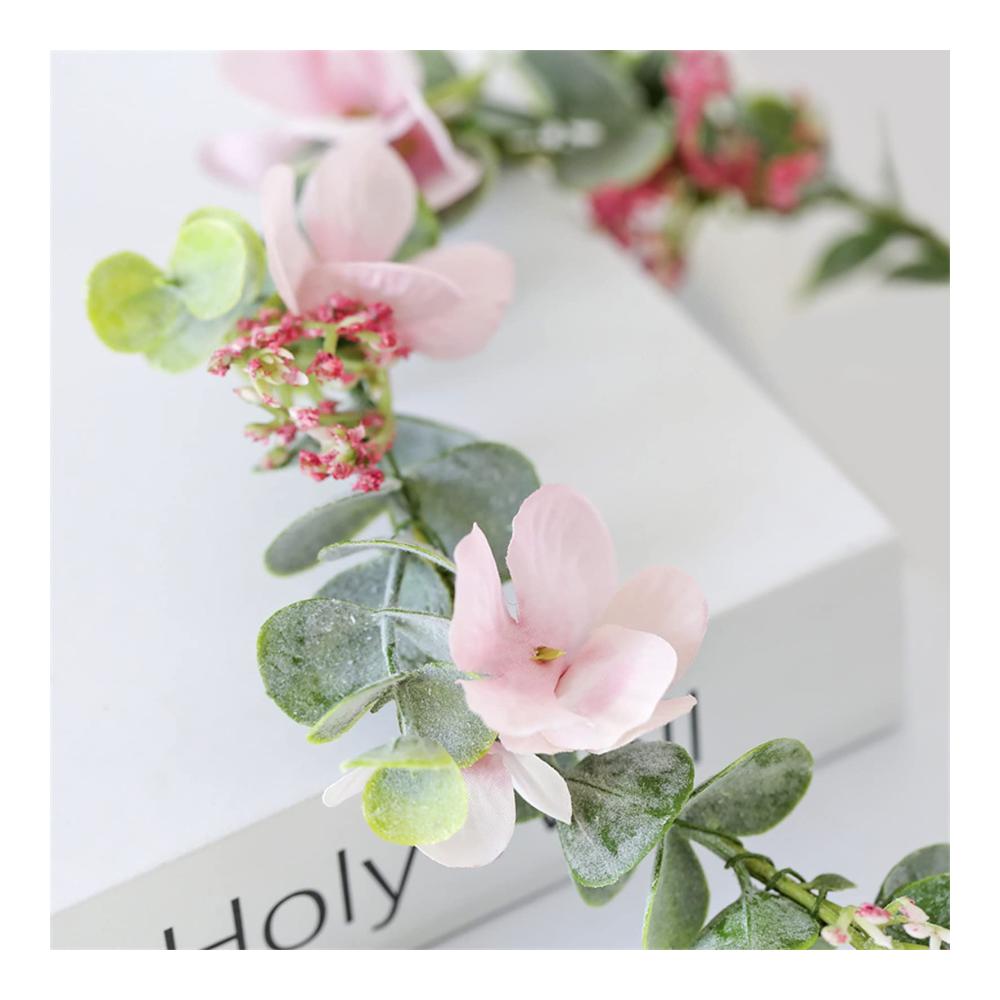 Boho Blumenkranz Set - 2 Stück - Haarschmuck für Braut & Brautjungfern - Verstellbares Band - Hochzeit & Party Dekoration - Handgefertigte Blumenstirnbänder