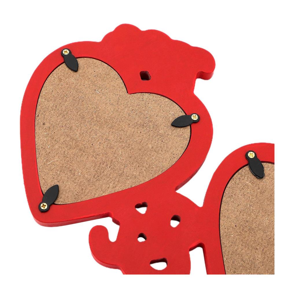 Eleganter Bilderrahmen aus Holz für romantische Erinnerungen | Perfektes Valentinstagsgeschenk | Minimalistischer Herz-Fotorahmen für Eingangshalle Nachttisch und Arbeitszimmer | Fotografie-Re