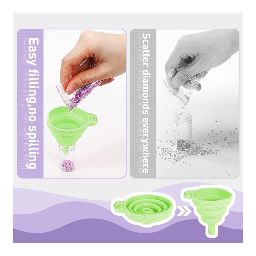 Diamantmalerei Zubehör Organizer Box Set - 30 Teile inkl. Koffer für 5D Diamantmalerei - Aufbewahrungsbox für Strass Perlen Nägel - DIY Werkzeuge & Zubehör für Künstler und Handwerker