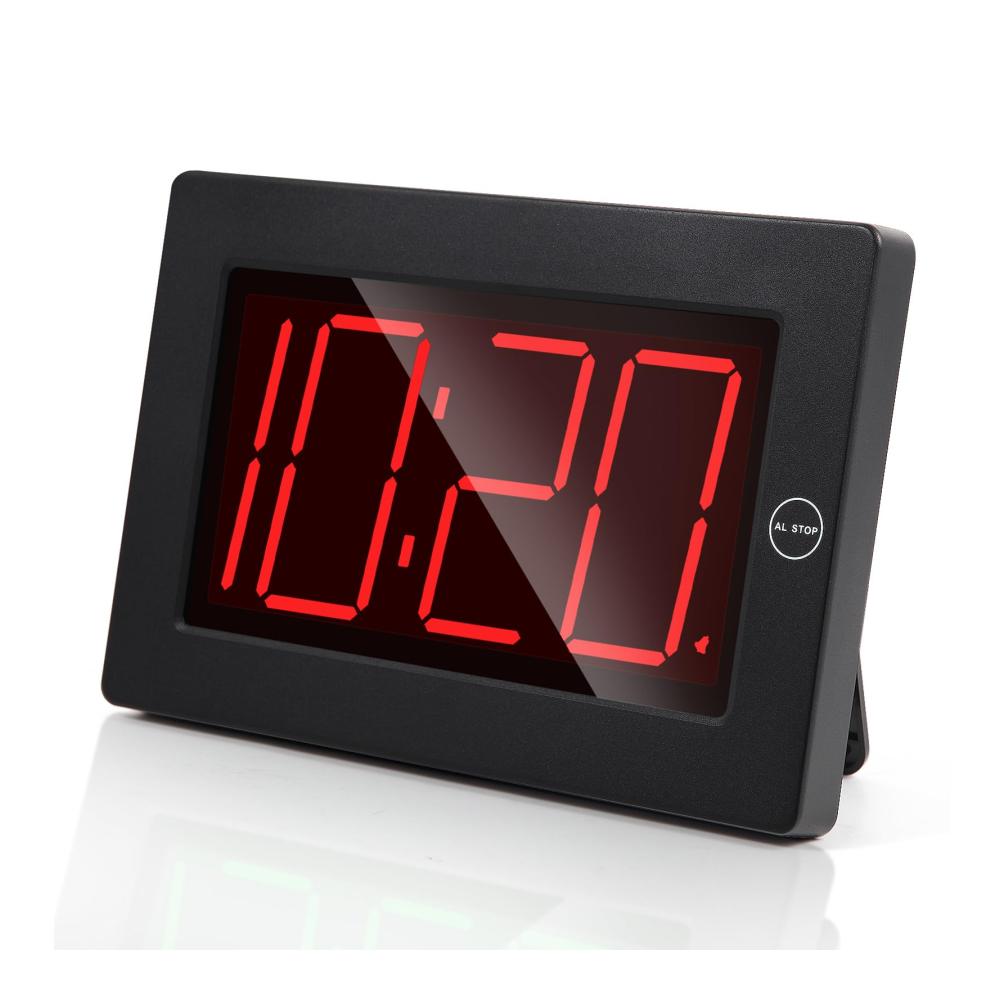 Erwecken Sie Ihre Morgen mit Stil – Timegyro Digitaler Wecker LED Wanduhr Batteriebetrieben 3-Zoll LED-Zeitanzeige für Wohnzimmer Schlafzimmer Schreibtisch & mehr