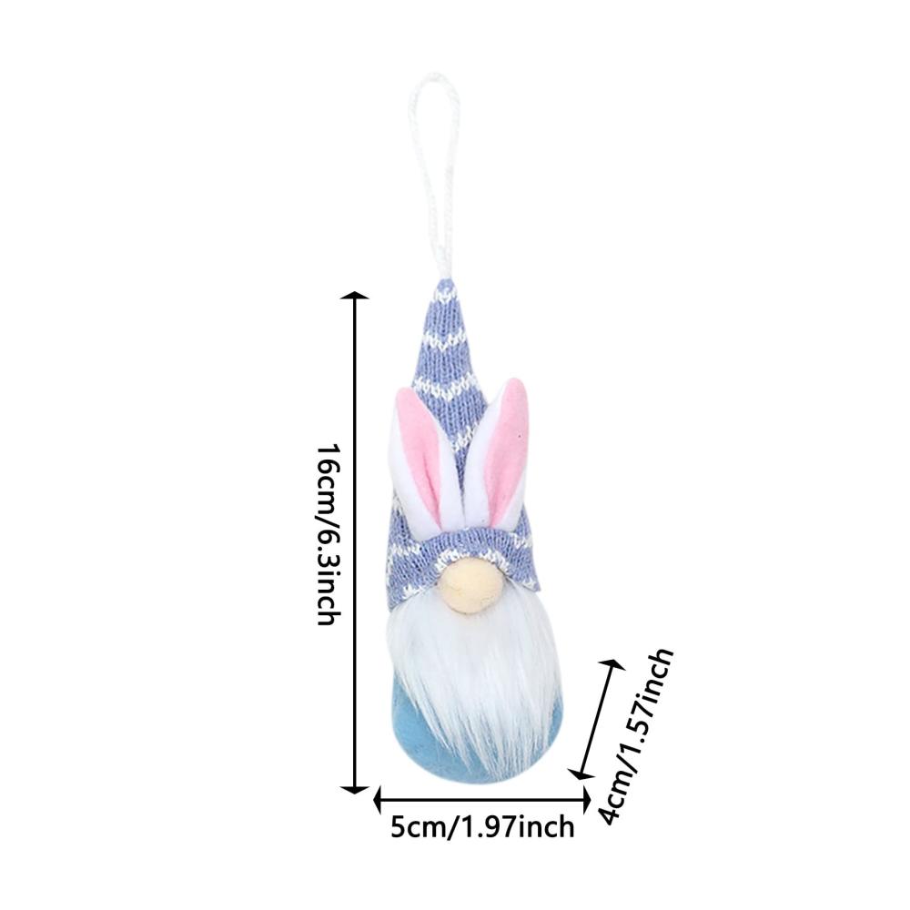 4er-Set Osterwichtel Frühlingsdeko Bunte Osterhase Gnom Figuren - Perfekte Geschenkidee für Familie & Kinder Plüsch Wichtel für Osterdek
