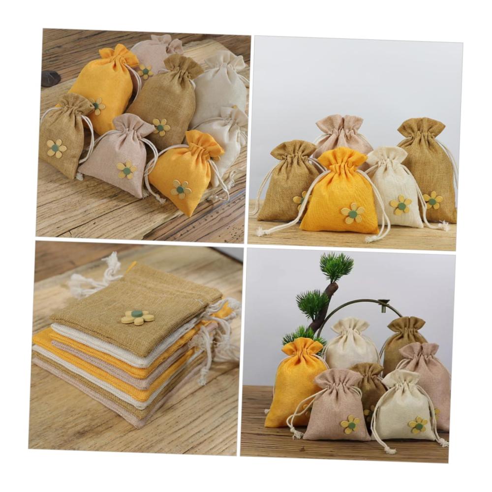 Entdecken Sie die Magie der Sinne 8er Set Duftsäckchen mit Kordelzug für die Garderobe - Nachfüllbares Lavendelsäckchen Gewürze Sachet-Behälter leere Tasche für individuellen Duftzauber - Lavendelsack Pulver Stoff - Klein und einfach betörend