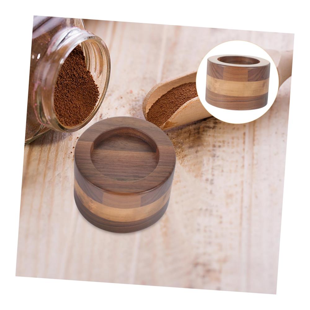 Premium Kaffeepulverständer Handgefertigter Holz-Tamper für Espresso-Liebhaber | Hochwertiger Tischkompressor für perfekten Kaffee-Genuss | Stilvoll und funkt