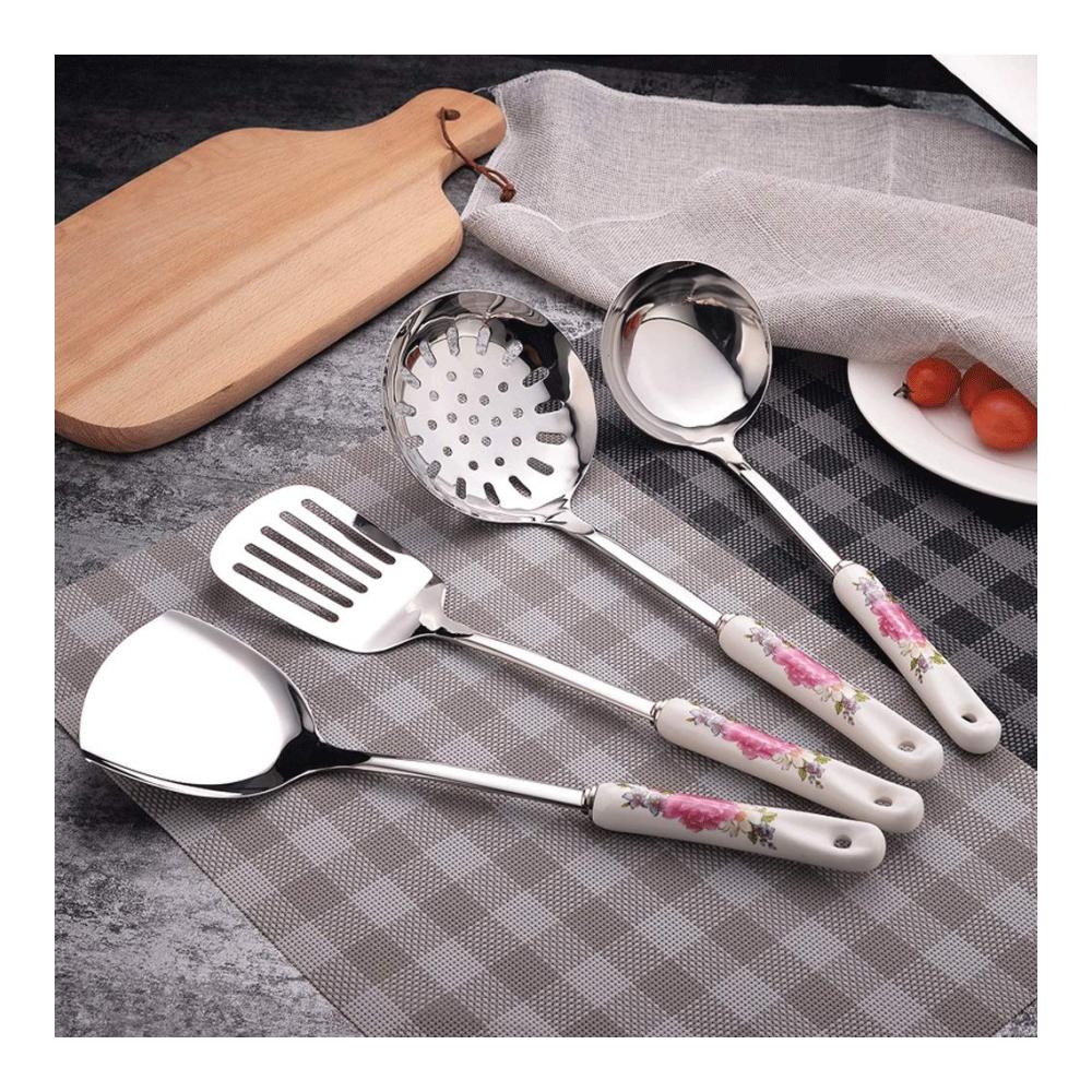 Entdecken Sie das 7-teilige Küchenhelfer Edelstahl Spatel Set - Perfekte Küchenutensilien für professionelles Kochen und Haushaltsgebrauch. Isolierungstechnologie für sicheres Koch