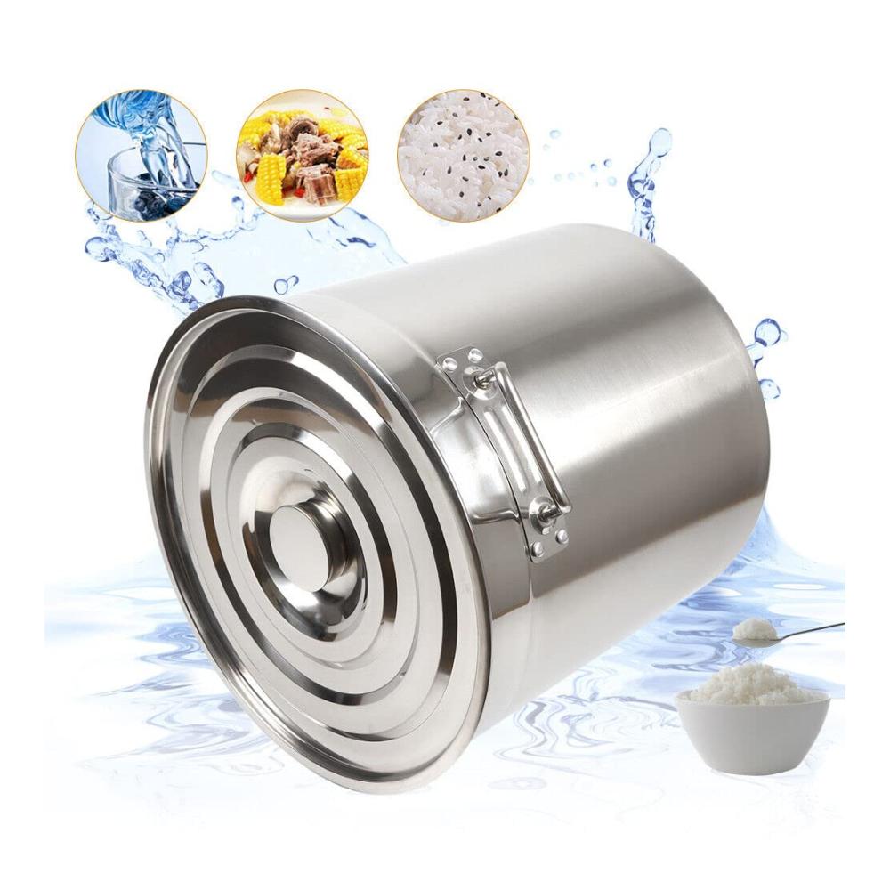 Hochwertiger 30|50|70Liter Gastronomie Suppentopf | Multifunktionaler Kochtopf mit Edelstahl Deckel | Ideal für die Herdplatte | Robuster Kochtopf für köstliche Gerichte