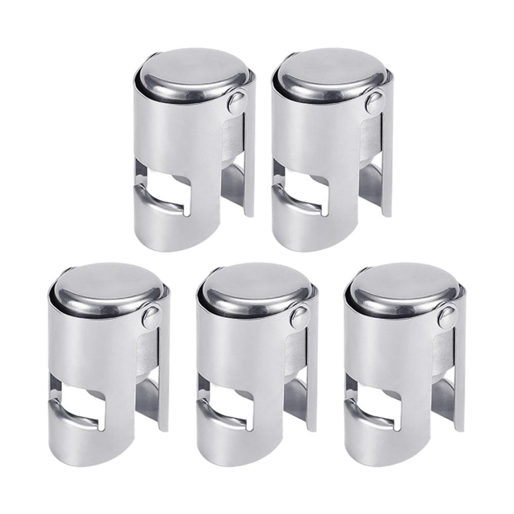 Entdecken Sie den Genuss Premium Weinverschlüsse & -ausgießer Set für Weinkenner | 5er Pack Edelstahl Sektverschlüsse perfekt für Rotwein Champagner & mehr | Praktischer Sektflaschenverschluss für Ihre exklusive Weinsammlung | Erleben Sie den Unterschied beim Ausgießen von Wein und Bier