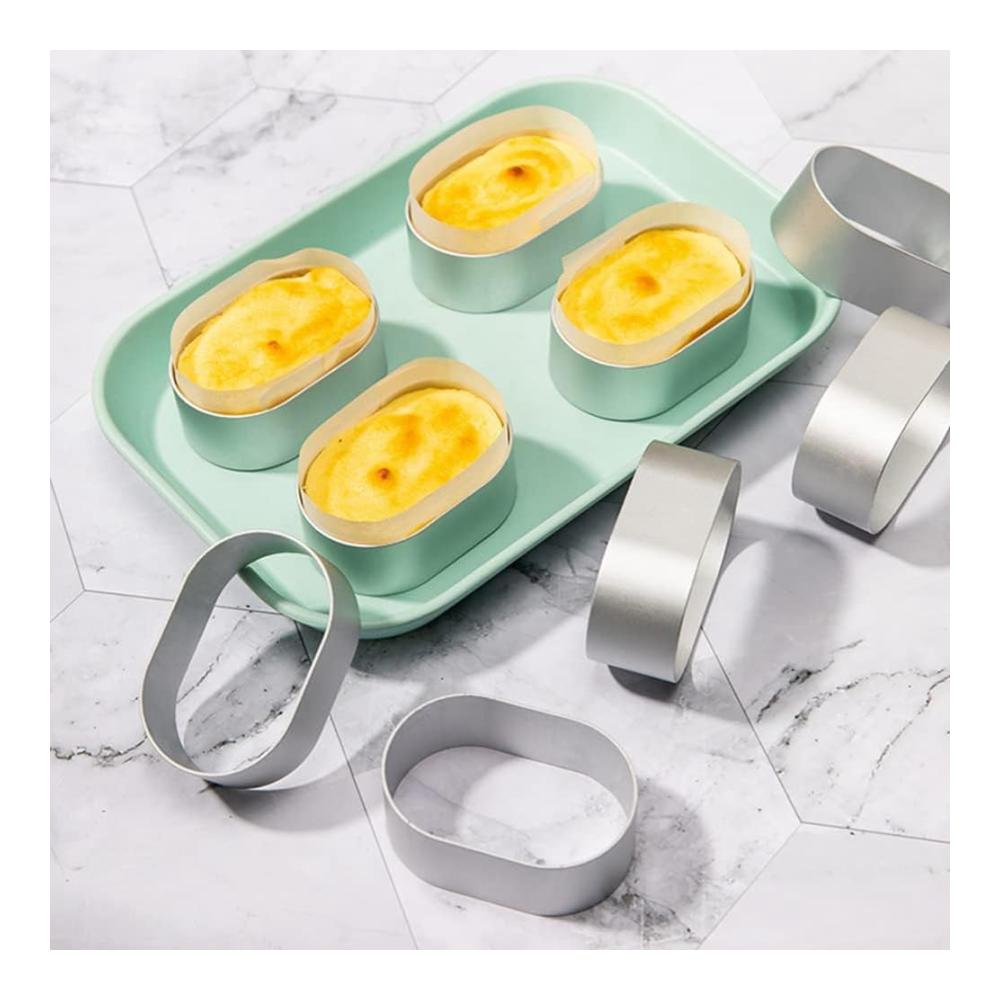 Backpapier 100 Stück Käseformen & Backpapier-Set aus Aluminiumlegierung – Praktisches Backwerkzeug für köstliche Ergebnisse