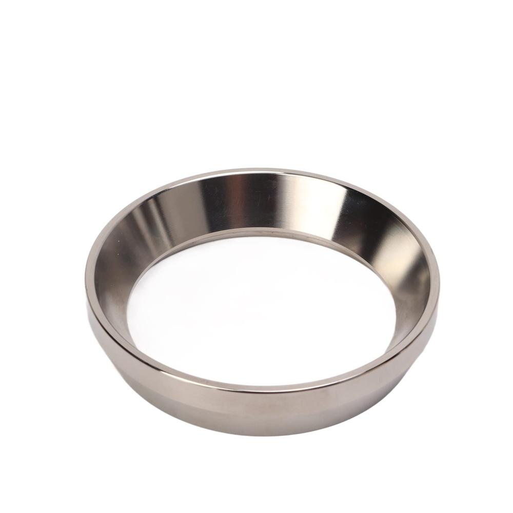 Professioneller 58mm Espresso-Dosiertrichter aus Edelstahl | Ersatzring für perfekte Espresso-Pulverdosierung im Heimcafé | Wiederverwendbarer Kaffeetric