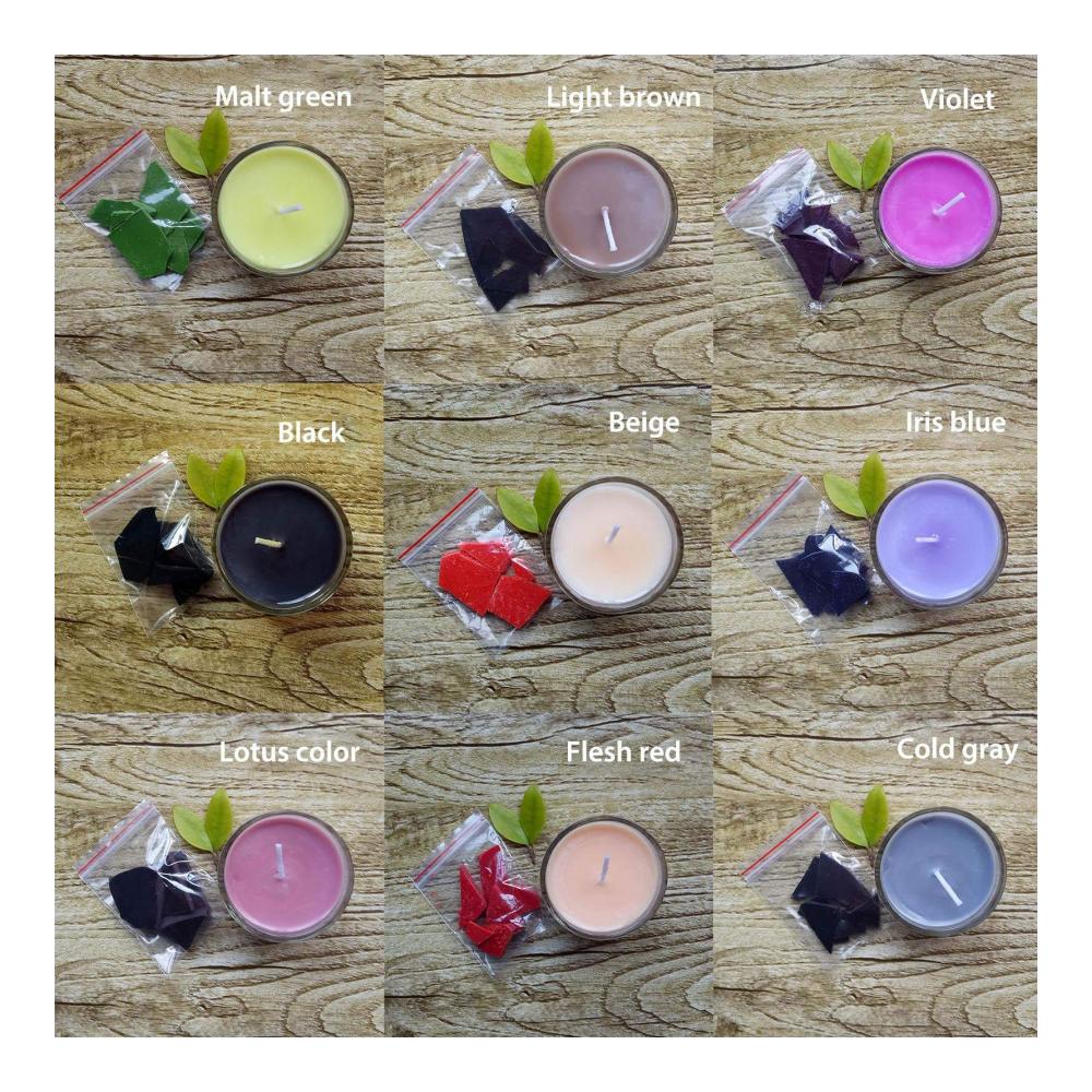 Verleihen Sie Ihren Kerzen Glanz! 24 Farben Kerzenfarbe - Kerzenfarbstoff-Set für DIY Kerzen aus Soja- und Paraffinwachs. Brillante Wachsfarben für kreative Meisterwerke. Inklusive 24 Beutel à 2