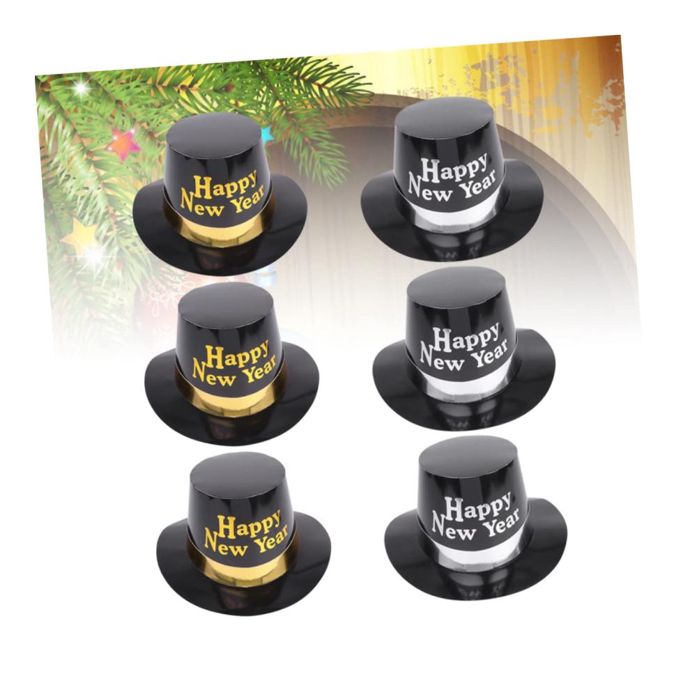 Premium Partyhüte für Kinder & Erwachsene - Lustige Zylinder für Weihnachtsfeiern Silvester & Cosplay-Kostüme - Weißer Papierhut mit Glitzerdeko - Kopfbedeckung & Partyzubehör für jeden Anlass