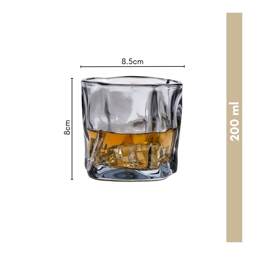 Premium Old Fashioned Gläser 6er-Set 300ml | Dickwandiges Kristallglas für Whiskey Scotch Bourbon | Klassische Cocktailgläser für Genießer