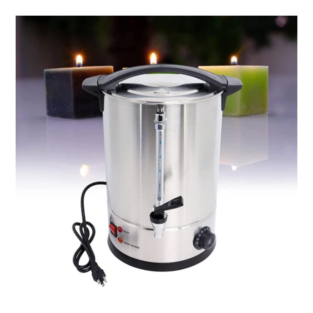 Elektrischer Kerzenwachs-Schmelztiegel 12 l | Temperaturkontrolle 86-230 °F | DIY-Kerzenmacher-Set & Zubehör für Erwachsene & Kinder | Ideal für Anfänger